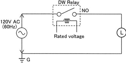Application Circuit Diagram - Panasonic Industry DW-YL Polarized Power Relays
